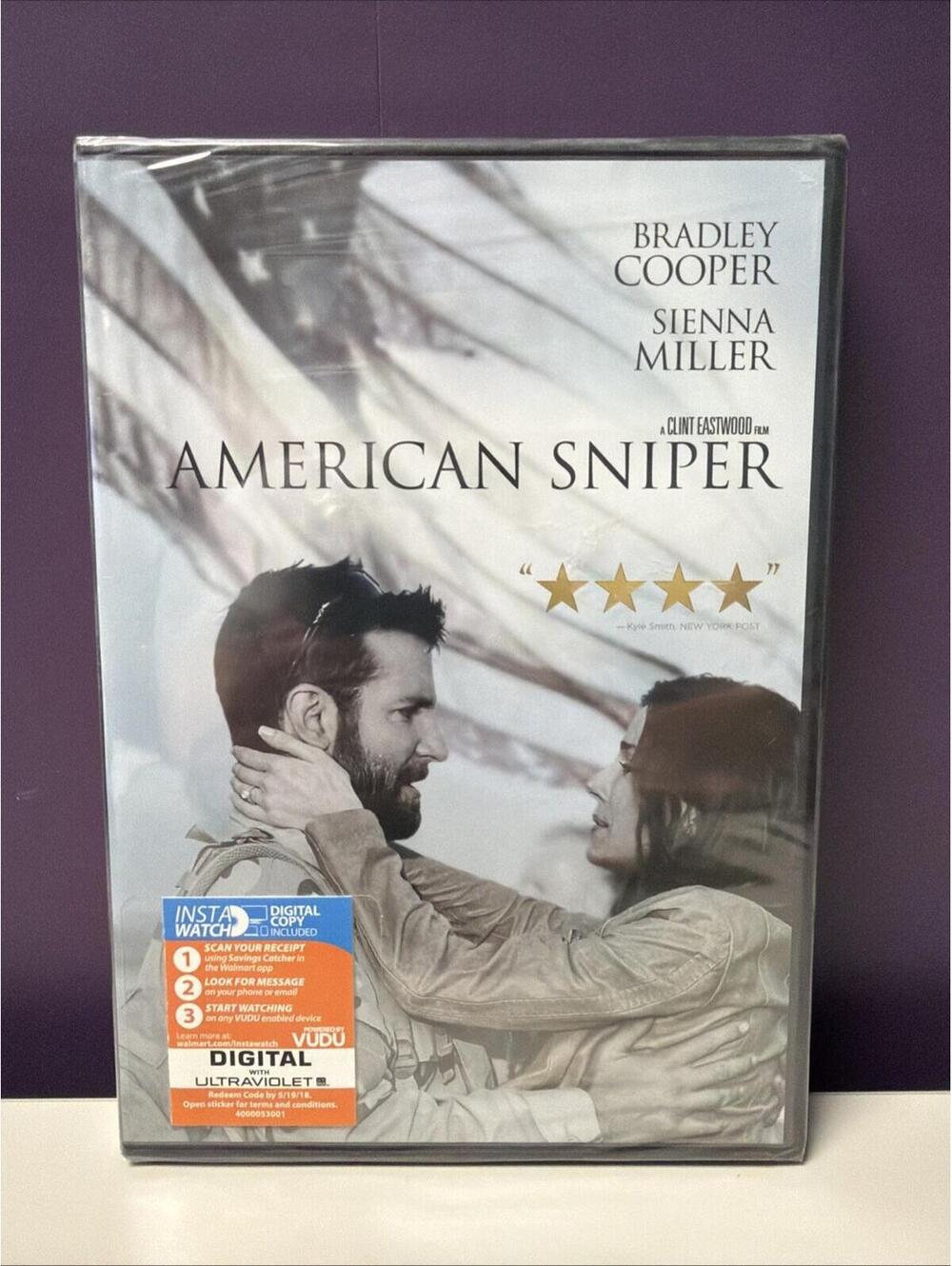 American Sniper DVD Brand New Factory Sealed Hero USA Bradley Cooper